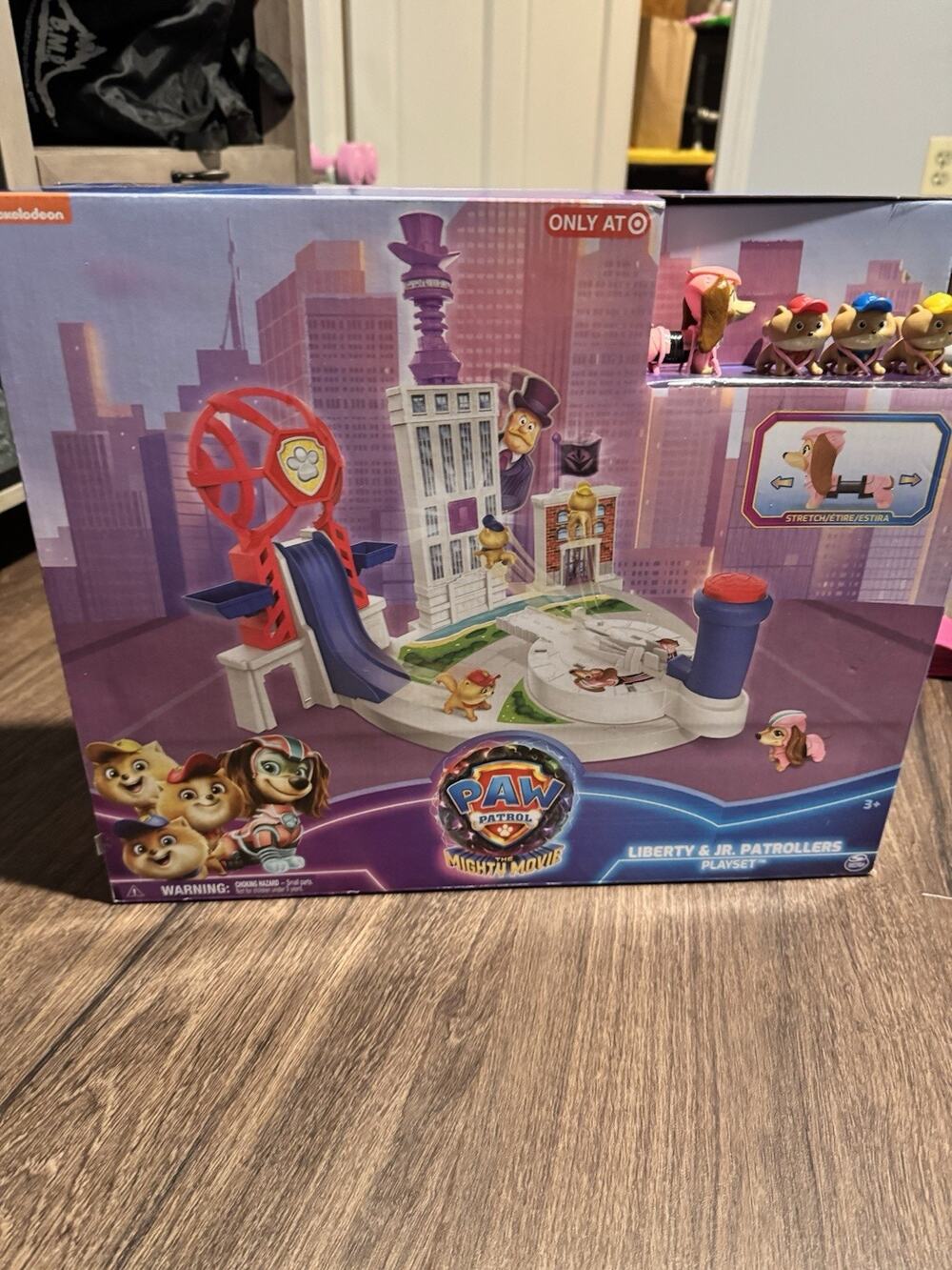 Paw Patrol Mighty Movie Liberty and Junior Patrollers Playset Brand New Sealed